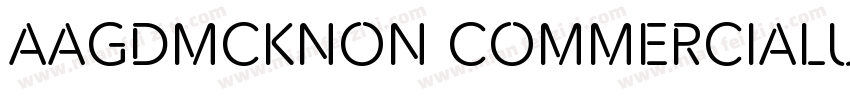 AaGDMCKNon CommerciaLUse字体转换